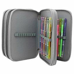 Case, Large, 72 Slots Gray Pen Bag