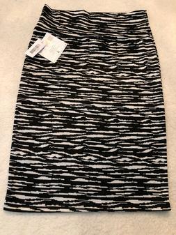 Skirt Black/white Zebra Print Size S