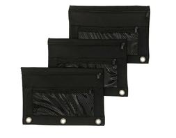 Bag  W/ Zippers - Money Bank Pencil Pouch Cosmetic Accessori