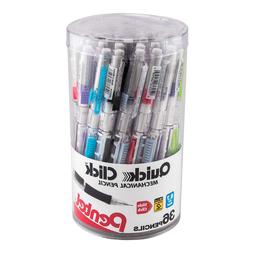 Pentel Quick Click Mechanical Pencil,  36 PACK Canister, Ass